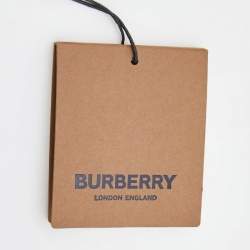 Pre Owned Burberry Beige & Brown Vintage Check Silk Ribbon Scarf