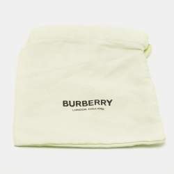 Pre Owned Burberry Black/Green Leather Lyndon Double Strap Buckle Belt 90CM