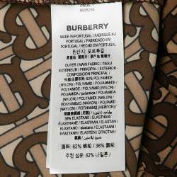 Pre Owned Burberry London Brown Bridle IP Pattern Jersey Top S