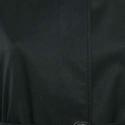 Pre Owned Burberry London Black Gabardine Belted Mid-Length Coat S