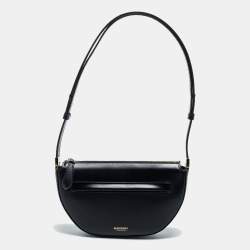 Burberry Black Leather Mini Olympia Leather Shoulder Bag