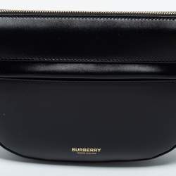 Burberry Black Leather Mini Olympia Leather Shoulder Bag