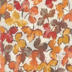 Burberry London Multicolor Leaf Printed Silk Scarf 