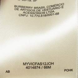 Pre Owned Burberry London Burgundy Nylon Belted Puffer Jacket S