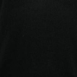 Pre Owned Burberry London Black Wool Knit V-Neck Full Sleeves Sweater S