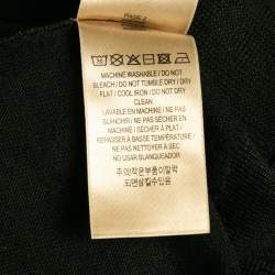 Pre Owned Burberry London Black Wool Knit V-Neck Full Sleeves Sweater S