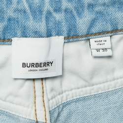 Pre Owned Burberry London Blue Denim Straight Jeans M Waist 30"