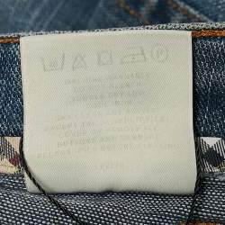 Pre Owned Burberry London Blue Denim Washed Mini Skirt S
