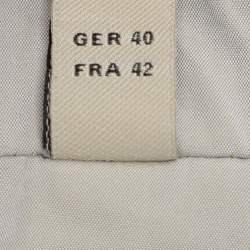 Burberry Beige Nylon Double Breasted Belted Trench Coat