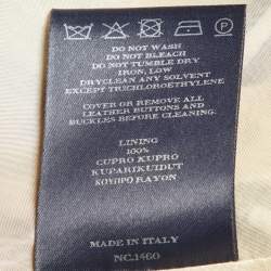 Pre Owned Burberry Beige Plaid Cotton Blend Midi Skirt M