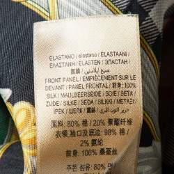 Pre Owned Burberry London Black Archive Print Cotton Sweatshirt XS