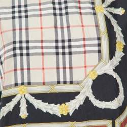 Pre Owned Burberry London Black Archive Print Cotton Sweatshirt XS