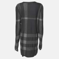 Burberry London Grey Wool Blend Cardigan XL