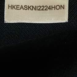 Burberry London Black Logo Embroidered Cotton Polo T-Shirt  M