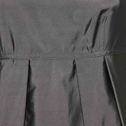 Pre Owned Burberry London Grey Silk Blend Pleated Short Dress S