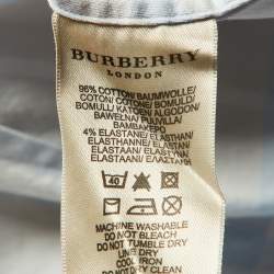 Pre Owned Burberry London Blue Tartan Checks Cotton Button Front Shirt M