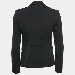 Burberry London Black Wool Single Breasted Blazer XS