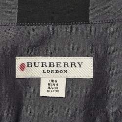 Pre Owned Burberry London Multicolor/Purple Tartan Check Cotton Button Front Shirt S