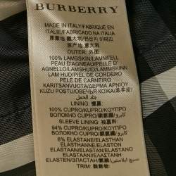 مملوكة مسبقًا Burberry London Black Leather Double Breasted Trench Coat S