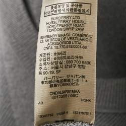 Burberry Grey Checks Knit Crewneck Sweater XS