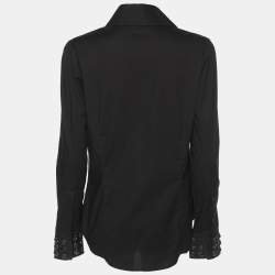 Burberry London Black Cotton Long Sleeve Shirt S