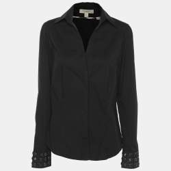 Burberry London Black Cotton Long Sleeve Shirt S