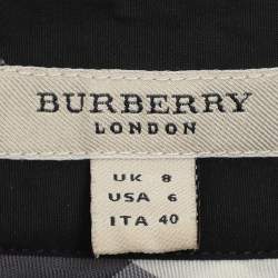 Burberry London Black Cotton Long Sleeve Shirt S