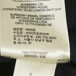 Pre Owned Burberry London Black Jersey Trim Denim Smirdan Jeans M Waist 27"