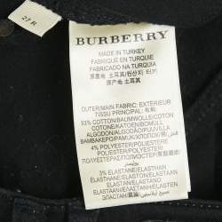Pre Owned Burberry London Black Jersey Trim Denim Smirdan Jeans M Waist 27"
