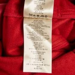 Pre Owned Burberry Red Cashmere Trench Coat M