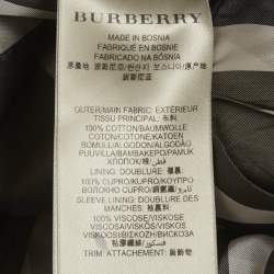 Pre Owned Burberry London Beige Gabardine Trench Coat S