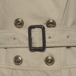 Pre Owned Burberry London Beige Gabardine Trench Coat S