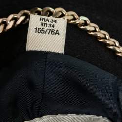 Pre Owned Burberry Navy Blue Wool Zip Front Jacket XS