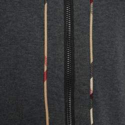 Pre Owned Burberry London Grey Stretch Cotton Track Suit L