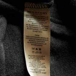 Pre Owned Burberry London Grey Stretch Cotton Track Suit L