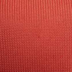 Pre Owned Burberry Orange Rib Knit Roll Neck Sleeveless Jumper XL