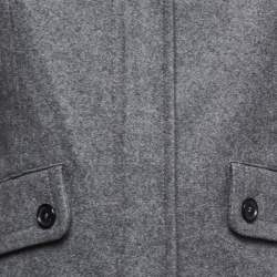 Burberry London Grey Wool Short Coat S