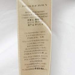 Pre Owned Burberry London White Cotton Blend Button Front Long Sleeve Shirt M