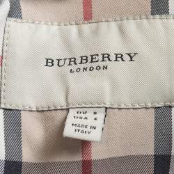 Burberry London Beige Cotton Military Style Jacket S