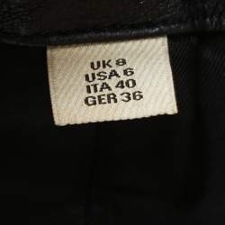 Pre Owned Burberry London Black Wool Single Button Blazer S