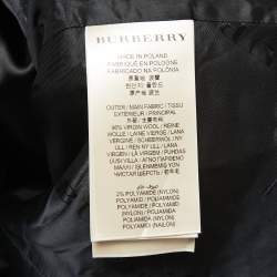 Pre Owned Burberry London Black Wool Single Button Blazer S