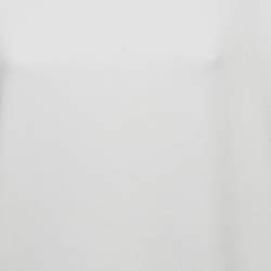 Pre Owned Burberry White Cotton-Blend Vintage Check Detail Sweatshirt S