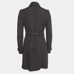 Pre Owned Burberry London Black Synthetic Quilted Jacket S