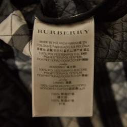 Pre Owned Burberry London Black Synthetic Quilted Jacket S