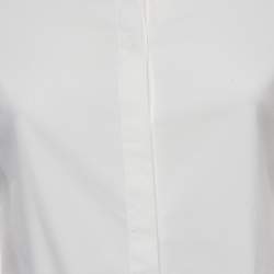 Pre Owned Burberry London White Cotton Button Front Full Sleeve Shirt S