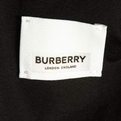 Pre Owned Burberry London Black Askern Horseferry Square Print Technical Cotton Jacket S