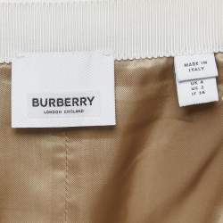 Burberry London Beige Linen Panel Skirt XS 
