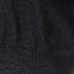 Pre Owned Burberry London Black Knit Buttoned Cardigan L