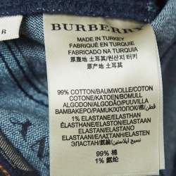 Pre Owned Burberry London Blue Denim Skinny Leg Jeans S Waist 26"