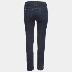 Pre Owned Burberry London Blue Denim Skinny Leg Jeans S Waist 26"